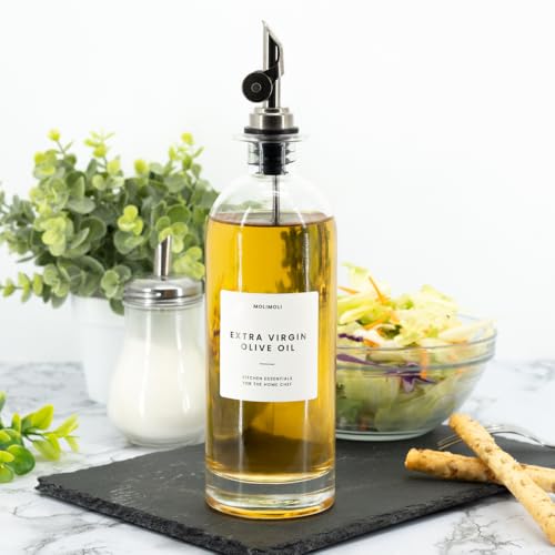 Oil and Vinegar Dispenser with Metal Pour Spout (2 Count)