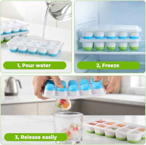Silicone Ice Cube Tray (4 Count)