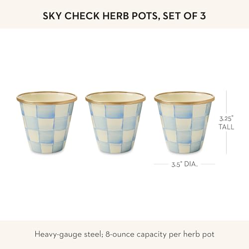Enamel Herb Pot Set (3 Count)