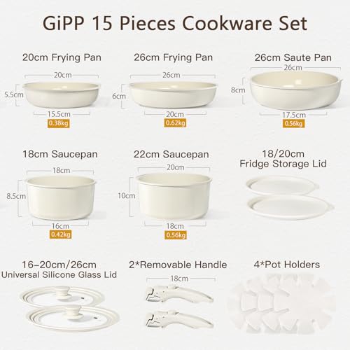 Ceramic Pots and Pans Set Non Stick