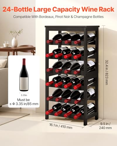 24 Bottle Detachable Wine Rack