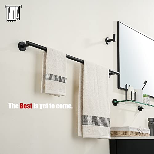 Black Bath Towel Bar