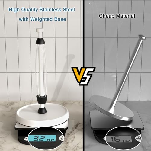 White Paper Towel Holder Countertop