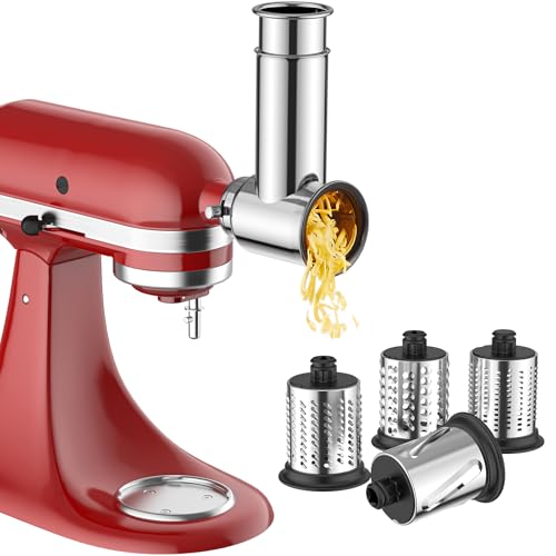 Stainless Steel Slicer Shredder Attachment for KitchenAid Mixer