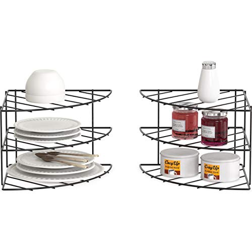 3 Tier Counter & Cabinet Corner Shelf Organizer (2 Count)