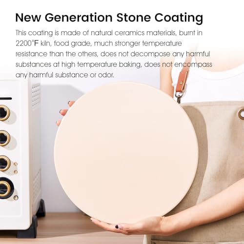 12.6" x 0.4" Coating Pizza Stone