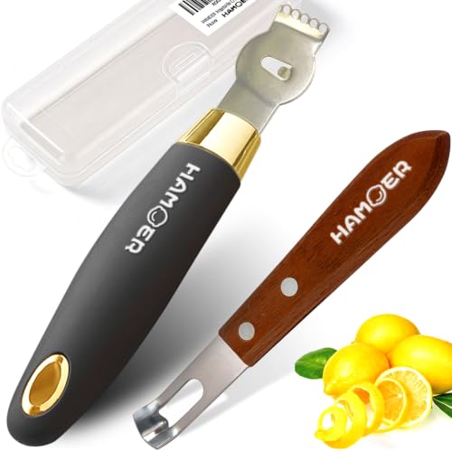 Channel Knife and Zester for Cocktails 2Tools set with a storage box