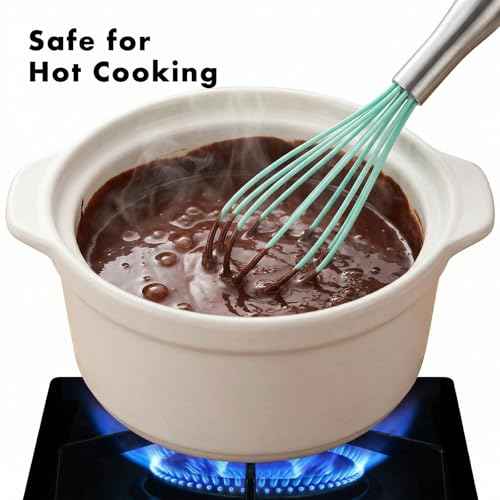 10 Inch Teal Silicone Whisk