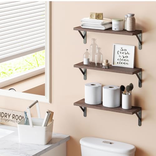 16.5in Floating Shelves for Wall Home Decor (6 Count)