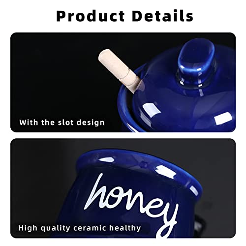 Honey Jar with Dipper and Lid (12 Ounce)