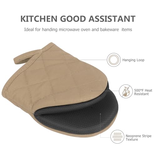 1 Pair Short Oven Mitts