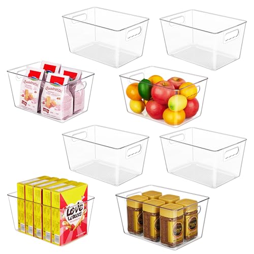 8 Pack Clear Storage Bins (8 Count)