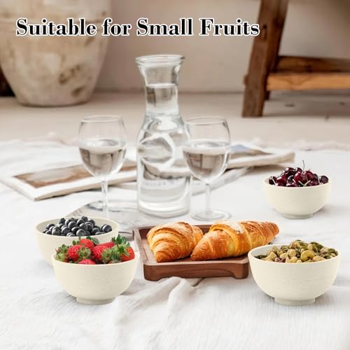 wheat straw dessert bowls 10oz set of 8