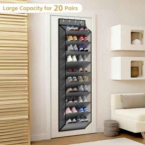 10 Tiers Mesh Over Door Shoe Organizer Storage