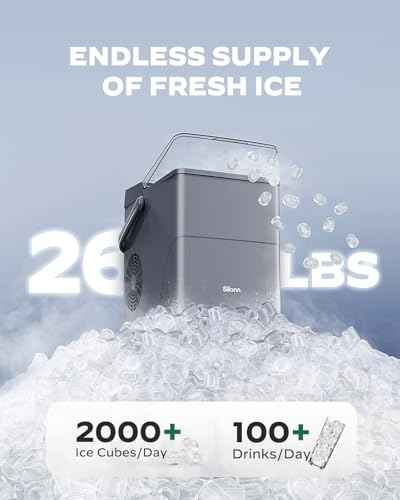 Countertop Ice Maker with Expanding 2.5L Ice Basket