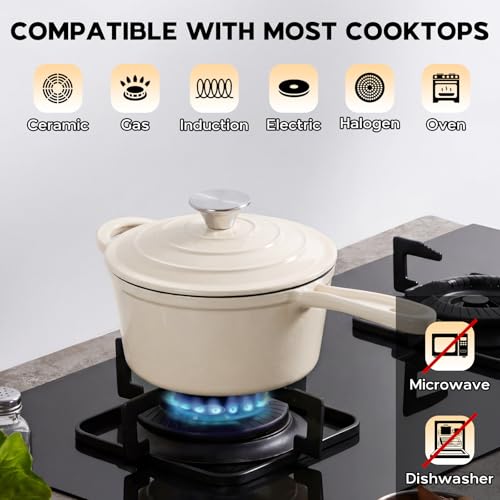 Enameled Cast Iron Sauce Pan