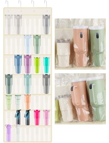 35 Pocket Door Hanging Cup Organizer Fit for Stanley Tumbler 30 40oz