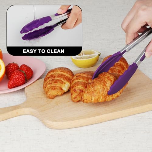 Mini Silicone Kitchen Tongs for Cooking