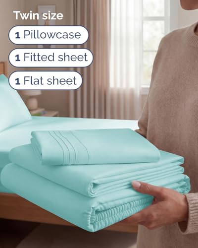 Twin Size 3 Piece Sheet Set
