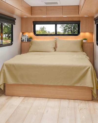 Short Queen Size 4 Piece Bed Sheet Set