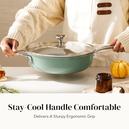 Ceramic Saute Pan with Lid