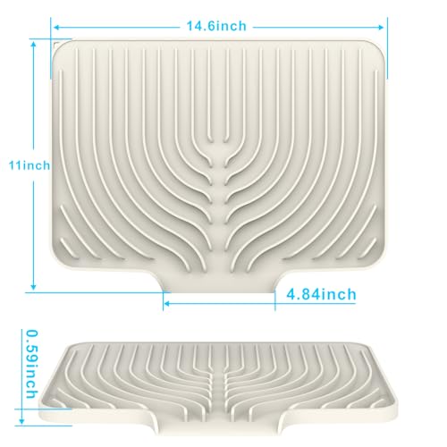 Dish drying mats for kitchen counter