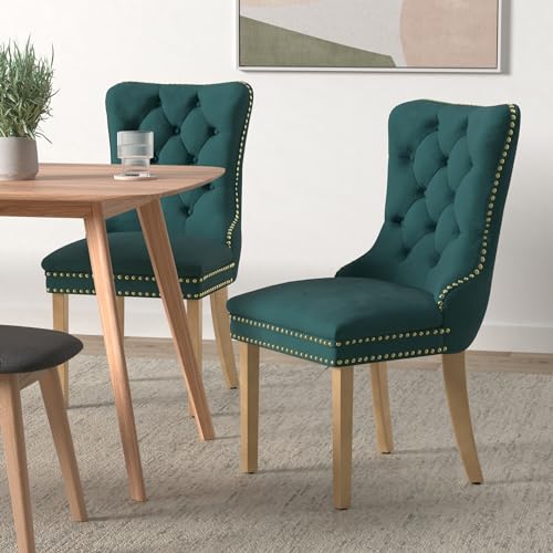 Green Velvet Dining Chairs Set of 4 (4 Count)
