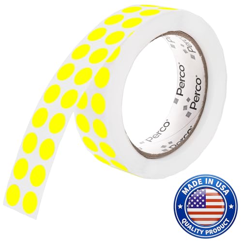 Neon Yellow Round Circle Dot Sticker 1