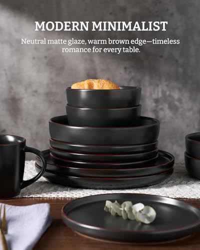 Mercury 12 Piece Stoneware Dinnerware Set (11.98 Count)