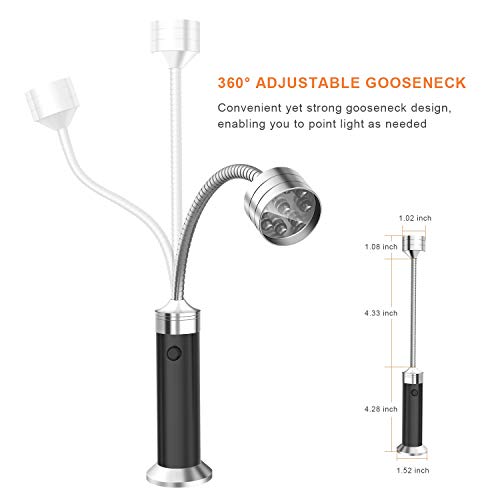 Barbecue Grill Light Magnetic LED Flexible Gooseneck Grilling Accessories (2 Count)