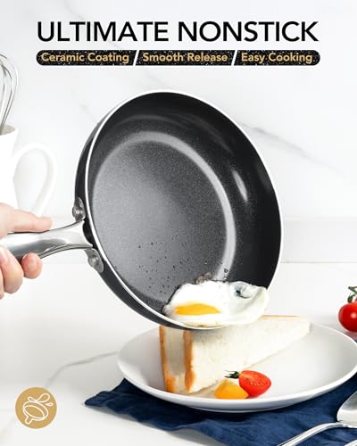 8 Inch Nonstick Frying Pan with Lid