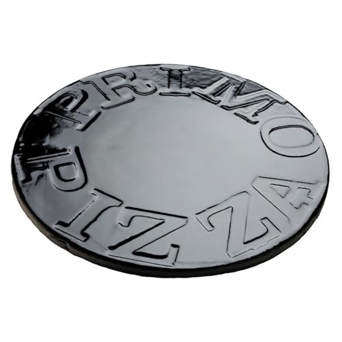 340 Porcelain Glazed Pizza Baking Stone for Primo Oval Junior Grill