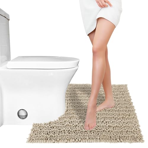 Toilet Rug U Shaped Washable 24x20 Inch