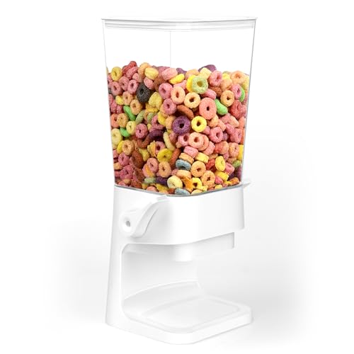Cereal Dispenser Countertop with 4 Pack Bowls and Spoons 5.5 Qt (2 Count)