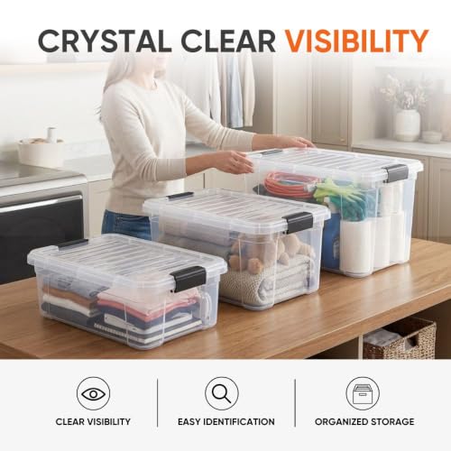 Storage Bins with Lids (8 Count)