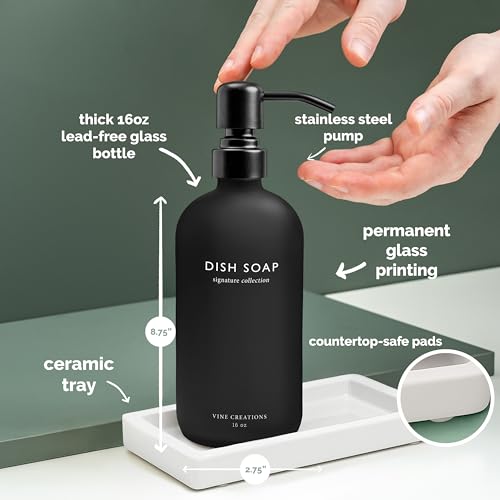 Glass Soap Dispenser Set (2 Count)