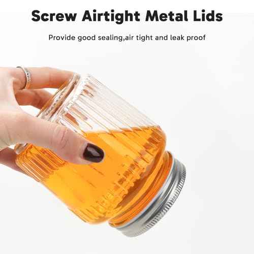 Glass Mason Jars with Lids (10 Count)