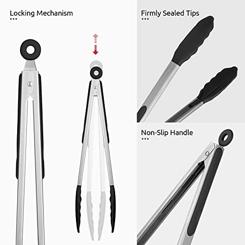 Heat Resistant Silicone Kitchen Tong