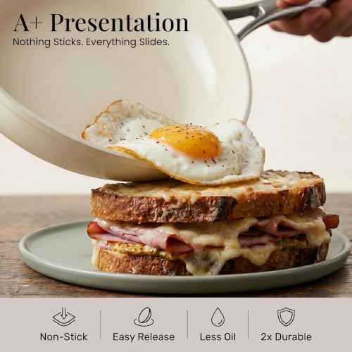 20 Pc Ceramic Cookware Set with Knives Set (20 Count)