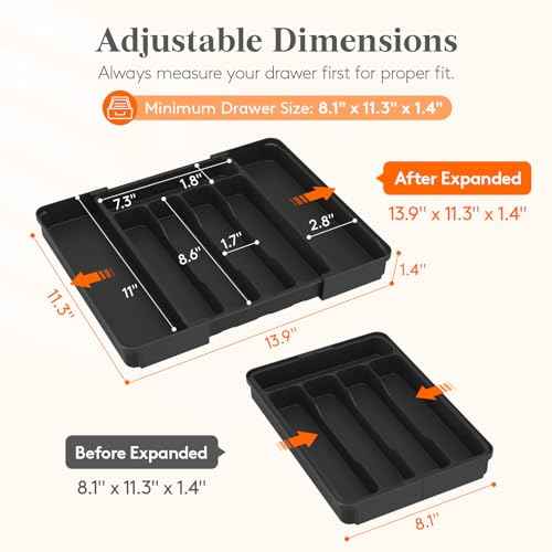 Silverware Organizer for Drawer