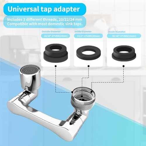 1080° Swivel Faucet Extender (4 Count)