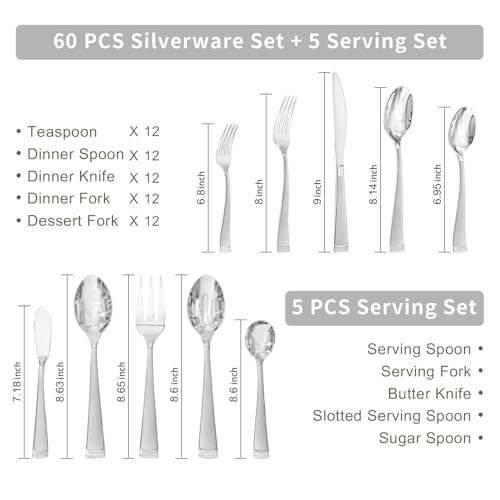 65 Piece Flatware Set (65 Count)