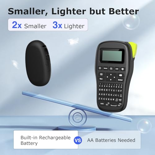 E10 Bluetooth Label Maker Machine with 3 Tapes (3 Count)