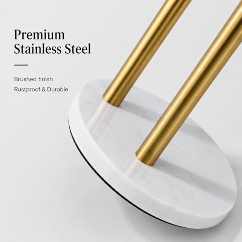 Brushed Gold Paper Towel Holder for Kitchen Countertop