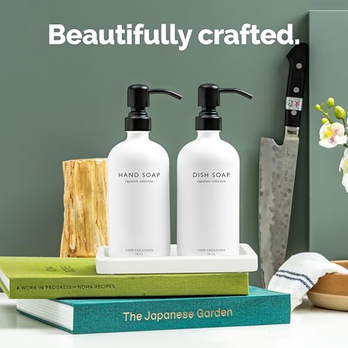 Glass Soap Dispenser Set (2 Count)