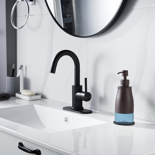 Matte Brown Soap Dispenser with Coaster & Stickers