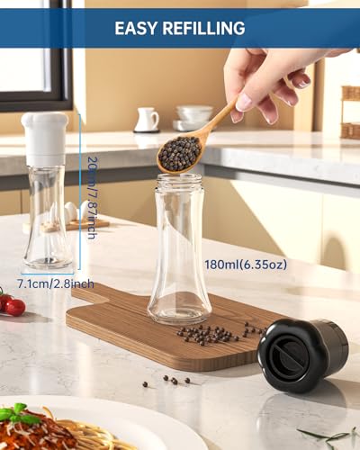 Premium Manual Salt and Pepper Grinder Set