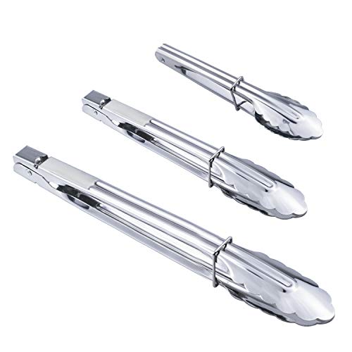 3PCS Stainless Steel Kitchen Tongs 7 (3 Count)