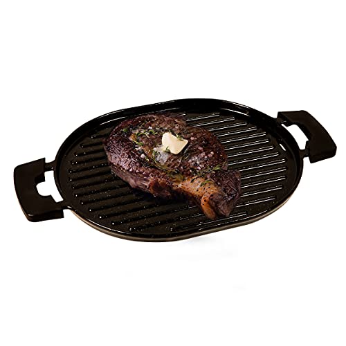 Cast Iron Grill With Enameled Non