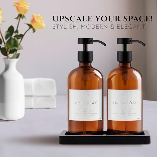 Glass Soap Dispenser Set of 2 (2 Count)